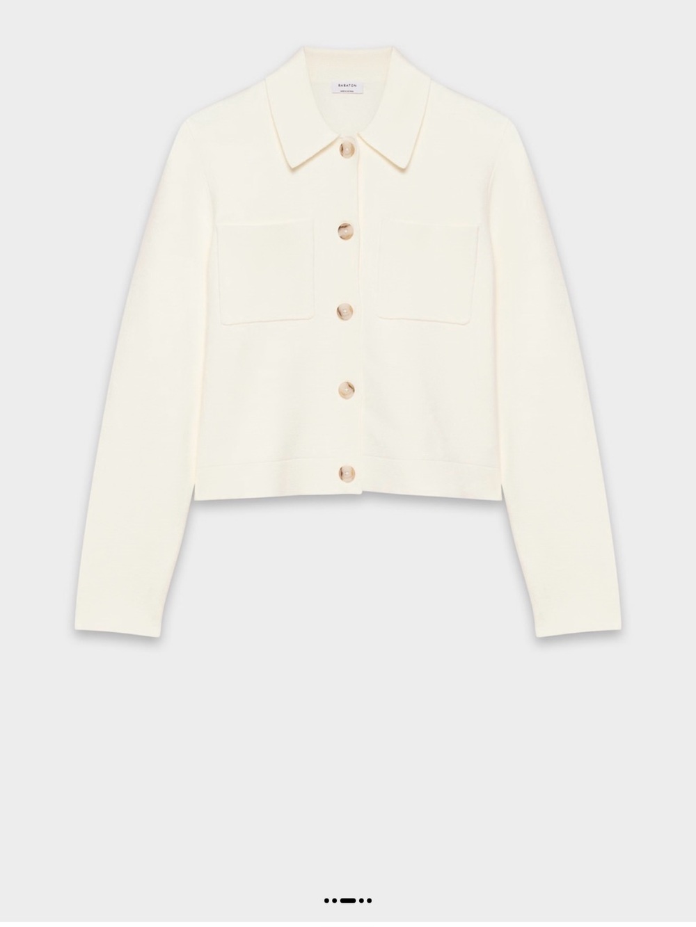 Babaton Cream Button-Front Jacket